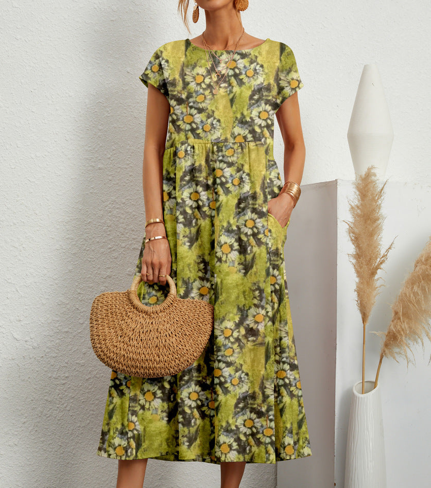 The Floral Elegance Midi Dress